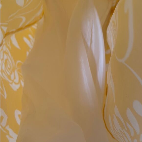 Jessica Howard Yellow Floral Sleeveless belted Dress 14 like new - Picture 6 of 11